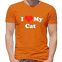 I Love My Cat - Mens Premium Cotton T-Shirt