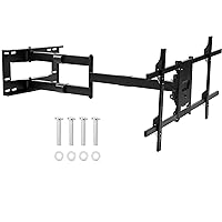 Mount-It! Long Arm TV Mount | Full Motion Wall Bracket with 40 inch Extension | Fits Screen 42-80 Inches, VESA 800x400mm Compatible Bundled with Universal VESA Wall Mounting Kit