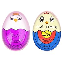Egg Timer That Goes in Water for Boiling Eggs Soft Hard Boiled Egg Timer, Purple & Color