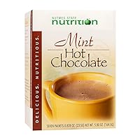 HealthyWise - High Protein Hot Cocoa - Instant Low Carb, Low Calorie Hot Chocolate Mix with 15g Protein, 7 Servings Per Pack (Mint)