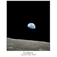 WallBuddy Earthrise Photo Earthrise Print Space Print Space Décor (11 x 14)