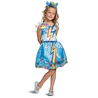 Rainbow Dash My Little Pony Costume for Girls, Children's Character Dress Outfit