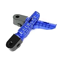 Foot Pegs Rear Passenger Footrest Aluminum Rest Pedal For Peugeot Speedfight 4 50 125 150 Year-Round Accessories Pegs Footrest (Color : Blue)