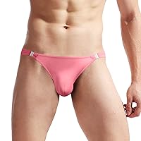 Mens Underwear Brief with Pouch for Balls Comfort Jock Strap Bulge Enhancement Briefs Ice Silk Soft Sports Supporters
