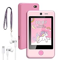 Smart Phone for Kids,Touchscreen Kids Phone Unicorn Gifts for Girls Age 6-8