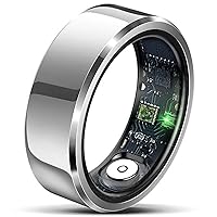 Smart Rings,Smart Rings For Men And Women,Health Tracker For Monitoring Heart Rate,Exercise, Sleep Quality,Fitness Bluetooth Ring,IP68 Waterproof,Standby Time For 5 Days,Three Colors (Silver, 10)