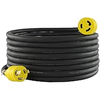 Conntek RUL630PR-025 25-Feet 10/3 30-Amp 250-volt L6-30 Anti-Weather, Oils, Acids and Chemicals Rubber Locking Extension Cord