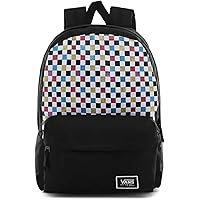 Vans Realm Backpack (One Size, Black/Glitter Check)