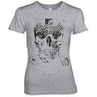 MTV Officially Licensed Headbangers Ball Women T-Shirt (Heather Grey)