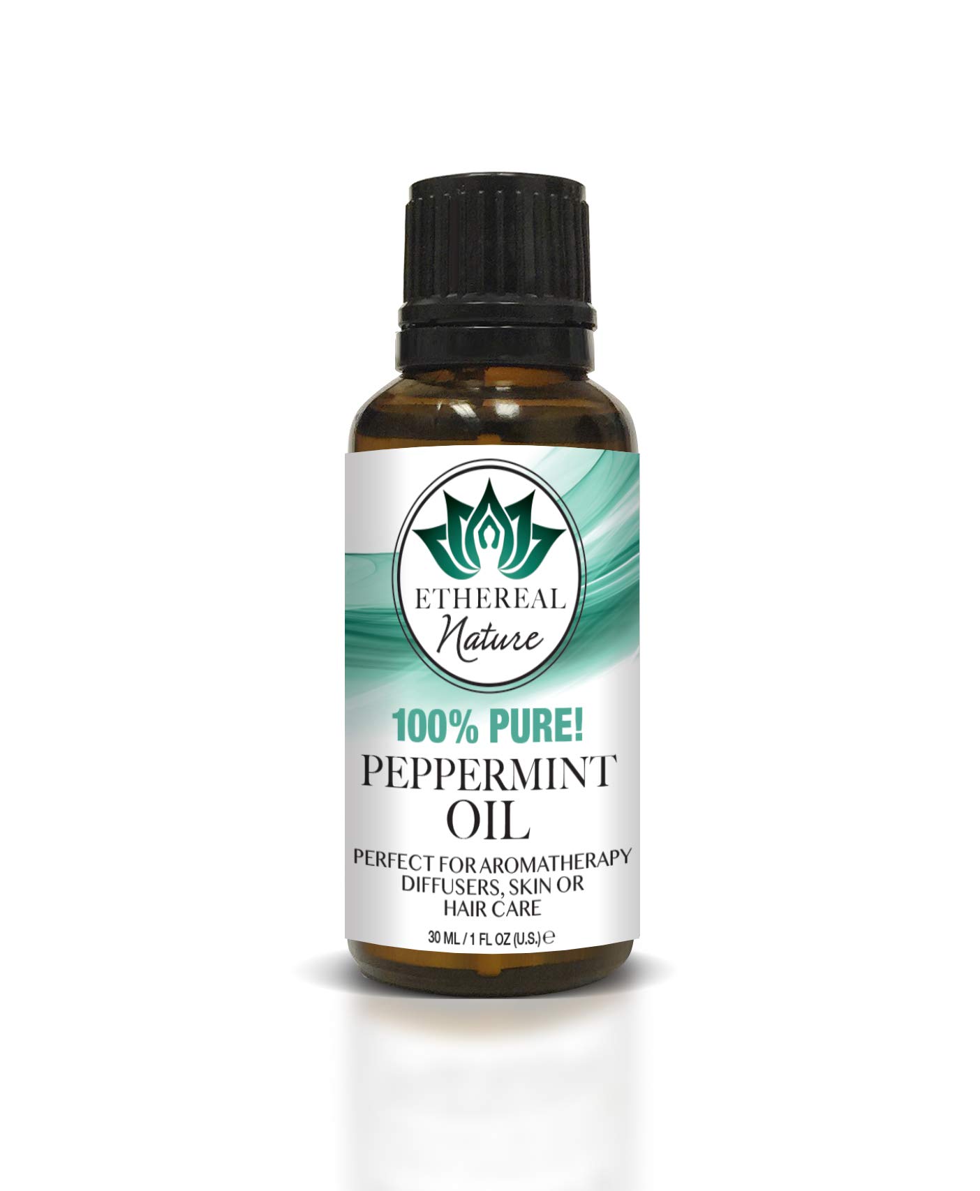 Ethereal Nature 100% Pure Oil, Peppermint, 1.01 Fluid Ounce
