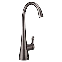 Moen Black Stainless Sip Transitional Cold Water Kitchen Beverage Faucet with Optional Filtration System, S5520BLS