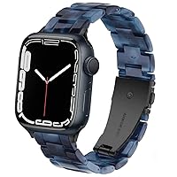 Band Compatible with iWatch 38mm 40mm 41mm 42mm 44mm 45mm 49mm, Colorful Resin Replacement Bracelet Strap for Apple Watch Series 9/8 / Ultra / 7 / SE / 6/5 / 4/3 Women Men