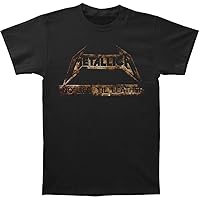 Metallica Men's Leather 2015 Tour T-Shirt Black