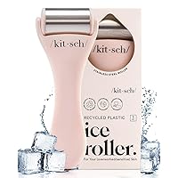 Kitsch Ice Roller for Face & Eye Puffiness, Cold Skin Care for Facial Lymphatic Drainage, Dark Circles & Migraine Relief, Self Tool for Wrinkles, Valentines Day Gifts for Women Face Massager (Pink)