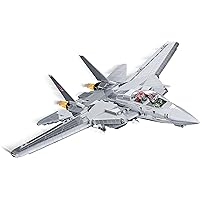 COBI Top Gun F-14A Tomcat Fighter Plane - 1:48 Scale 754 Piece Building Set with Maverick and Goose Figures