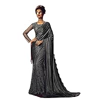 Women Indian Designer Bollywood Style Saree Party Wedding Bridal Wear 8525