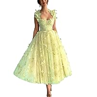 3D Butterfly Lace Appliques Prom Dresses for Women Tulle Wedding Dress Long Ball Gown Homecoming Dress