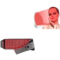 Comfytemp Red Light Therapy Belt & Infrared Red Light Therapy Lamp Panel for Face & Body Pain Relief, Christmas Gift