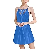 EFOFEI Women's Lace Sling Dresses Comfy Solid Casual Mini Sundresses