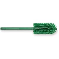SPARTA Large Water Bottle Brush Ideal for Wide-Mouth Jars, Bottles and Tumblers, Dishwashing Tool with Handle for Home and Commercial Kitchens, Plastic, 16 Inches, Green, (Pack of 4)