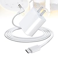 AC/DC Adapter USB C(Type C) Power Cord Charger for Medela Sonata, Ameda 12V Breast Pump, Spectra S1 S2 and Lactina Hygeia EnJoye - 6.6Ft (AC Adapte Charger w/12V Cable)