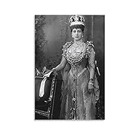 Historical Posters of Alexandra of Denmark, The Wife of Queen Edward VII of England, Wall Art Deco C Canvas Painting Wall Art Poster for Bedroom Living Room Decor 12x18inch(30x45cm) Unframe-style