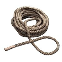 Heavy Duty 118 Feet (36m) Long Tug of War Rope - with Leather Sleeve Ends!