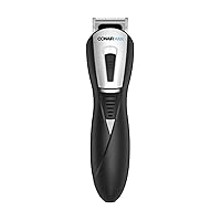 ConairMAN All-in-One Beard Trimmer for Men, for Face, Nose and Ear Hair Trimmer, Perfect for Travel, 4 piece Men's Grooming Kit, Lithium Battery-Powered