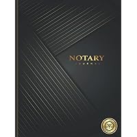 Notary Journal: 2 Witnesses - All States Notary Public Journal For Woman & Men | Public Notary Record Log Book For Women For Men | Official Notary Log ... Two Witnesses | Black & Gold V Glossy Cover