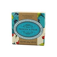 Naturally European - Freesia & Pear - Triple-Milled, Shea Butter Enriched Soap, 150 g / 5.29 oz