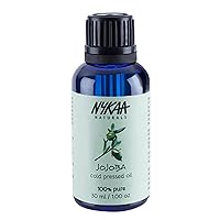 100 Percent Pure Cold Pressed, Jojoba, 1.01 oz - Body Oil for Skin Elasticity - Hair Oil for Growth - Face Oil for Acne-Prone Skin
