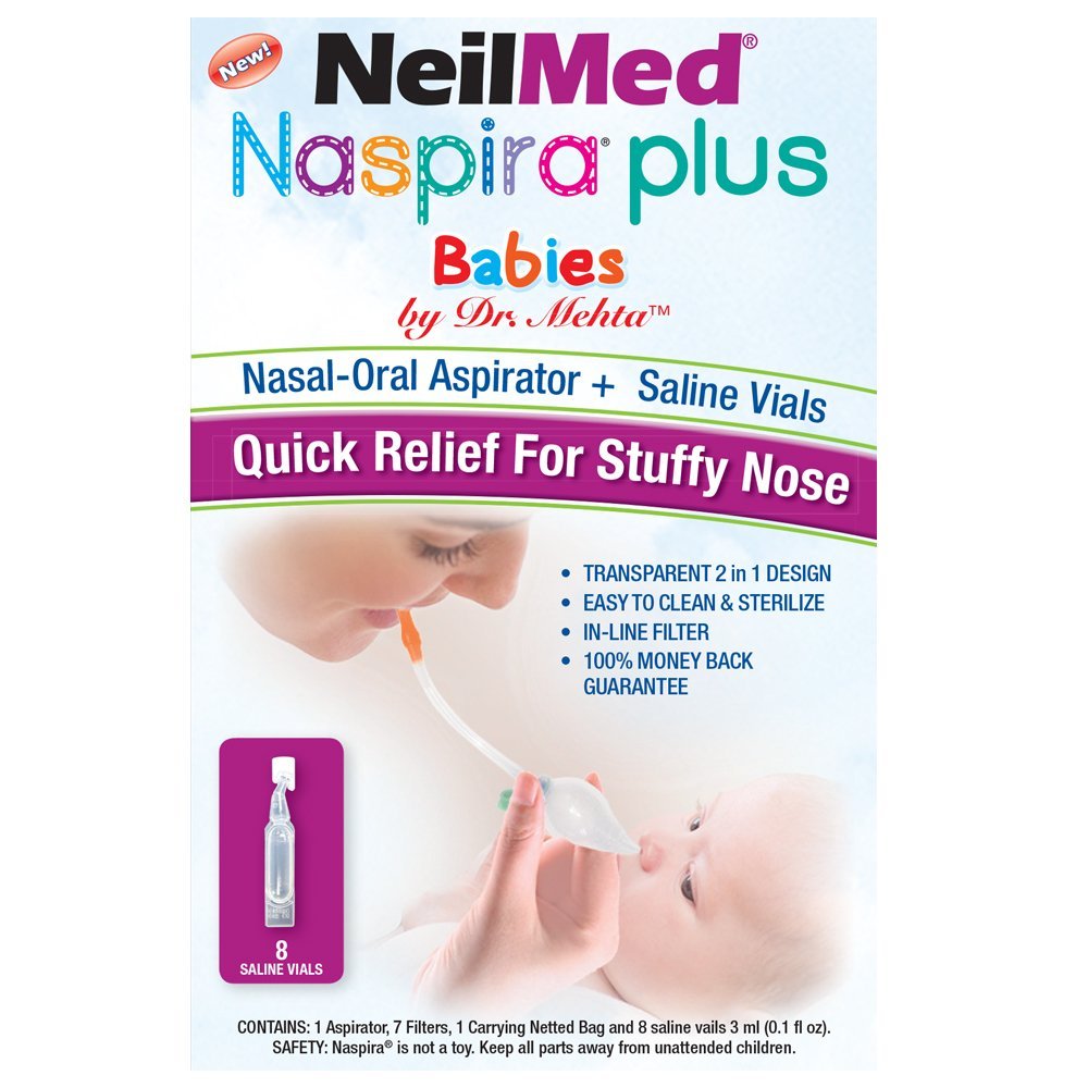 NeilMed Naspira Plus Nasal Oral Aspirator, 1 Count