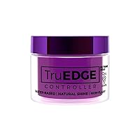 TruEDGE Controller Extreme Hold Water-Based Pomade - Ntaural Shine & Non-Flaky Scented Edge Control - Perfect for Hair-Braiding (Grape)