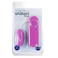 Shibari Surge Vibrator Bullet, Adult Sex Toy for Men Women and Couples, 10 Vibrating Pulse Patterns, Egg Vibrator, Easy to Use, Small, Portable, Quiet, Discreet, Water Resistant, Made of ABS (Pink)