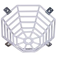 Safety Technology International, Inc. STI-9604 Steel Web Stopper, for Mini Smoke Detectors, Flush Mount, Protective Coated Steel Wire Guard , White