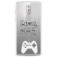 TPU Case Replacement for Nokia 9 PureView Xr20 1 Plus 8.3 5G 8.1 C30 C01 X10 Retro Video Gamepad Clear Soft Game Over Cute Manly Top Slim fit Print Quote Gamer Flexible Silicone Design Boys