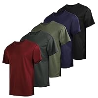 Yasumond Men's Compression Shirts,Men’s Active Quick Dry Crew Neck T Shirts | Athletic Running Gym Workout Short Sleeve Tee