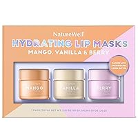 NatureWell Hydrating Lip Masks, Mango, Vanilla & Berry, 0.70 Ounce (Pack of 3) NatureWell Hydrating Lip Masks, Mango, Vanilla & Berry, 0.70 Ounce (Pack of 3)
