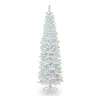 National Tree Company Artificial Christmas Tree, White Tinsel, Includes Stand, 6 feet