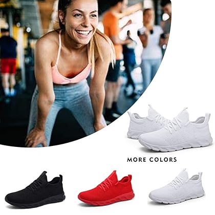 Damyuan Women's Walking Shoes Tennis Sneakers Casual Lace Up Lightweight Running Shoes