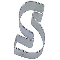 R&M Letter S Cookie Cutter in Durable, Economical, Tinplated Steel