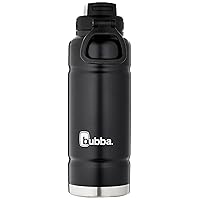 Trailblazer 40oz Vacuum-Insulated Stainless Steel Water Bottle with Straw & Carry Handle, Keeps Drinks Cold up to 24hrs, Great for Travel, Work, School, & More, Licorice