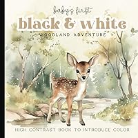 Baby's First Woodland Animals Picture Book: Black and White Watercolor High-Contrast Book for Newborns - 12 Month Old to Introduce Color | Images for Visual Development | Paperback | 6 x 6 inches Baby's First Woodland Animals Picture Book: Black and White Watercolor High-Contrast Book for Newborns - 12 Month Old to Introduce Color | Images for Visual Development | Paperback | 6 x 6 inches Paperback