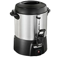 Proctor Silex 45040 40 Cup Brushed Aluminum Coffee Urn, Stainless Steel