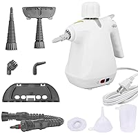 Pressurized Steam Cleaner, Handheld Steam Cleaner for Home Use, Kitchen, Bathroom, Car Detailing, Floor, Multipurpose Portable Upholstery High Pressure Steamer with Safety Lock and 9 Accessories to Remove Grime, Grease, and More