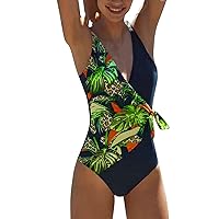 Neon Bathing Suits for Women Cheeky Sexy Woman High Waist Bikini Swimsuits Tummy Printing Women Criss V Swimwe