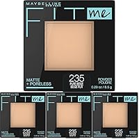 Maybelline Fit Me Matte + Poreless Pressed Face Powder Makeup, Pure Beige, 1 Count (Pack of 4)