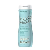 ATTITUDE Ultra-Nourishing Shampoo for Curly Hair with Shea Butter, EWG Verified, Vegan and Naturally Derived 4a, 4b, 4c Curl Type, Deeply Nourishes Curls, 16 Fl Oz
