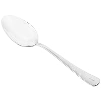 Mercer Culinary 18-8 Stainless Steel Plating Spoon with Solid Bowl, 9 Inch,Silver
