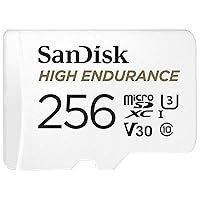SanDisk SDSQQNR-256G-GH3IA Dash Cam Compatible MicroSD Card, 256GB, UHS-I, Class 10, U3, V30 Compatible, New Package